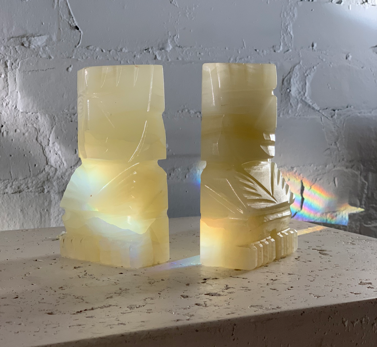 Aztec Marble Bookends