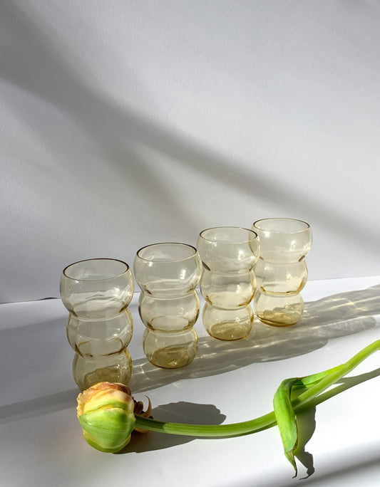 Vintage Bubble Juice Glasses