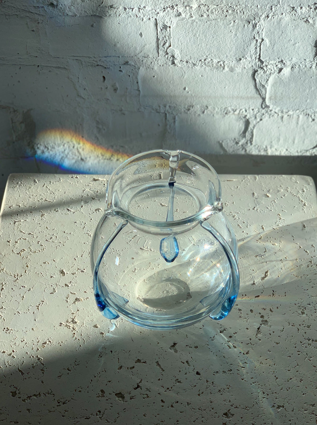 Vintage Glass Orb Vase