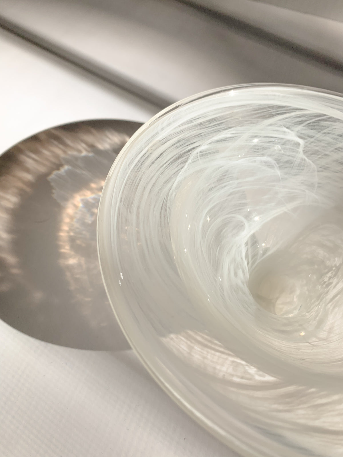 Vintage Smokey Murano Art Glass Bowl