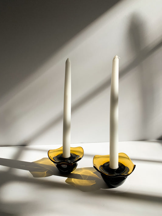 Vintage Sculptured Candle Holders