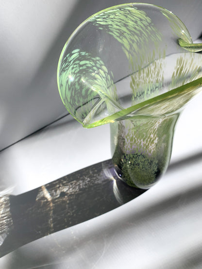 Sculptured Murano Glass Vase