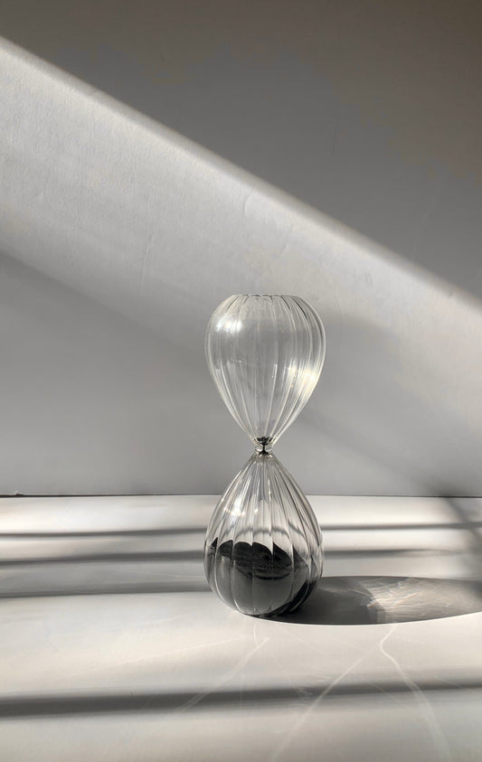Vintage Crystal Hourglass