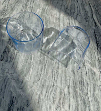 Blue Vintage Glass Tumblers
