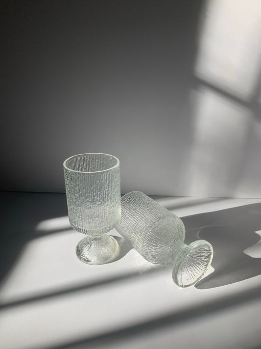 Vintage Textured Glassware