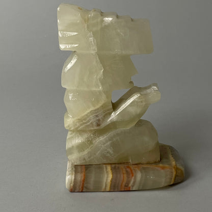 Vintage Marble Aztec Bookends